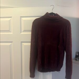 Halogen Red Cowl Neck Sweater